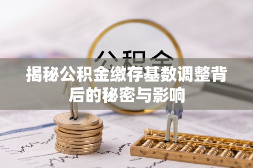 霸州揭秘公积金缴存基数调整背后的秘密与影响